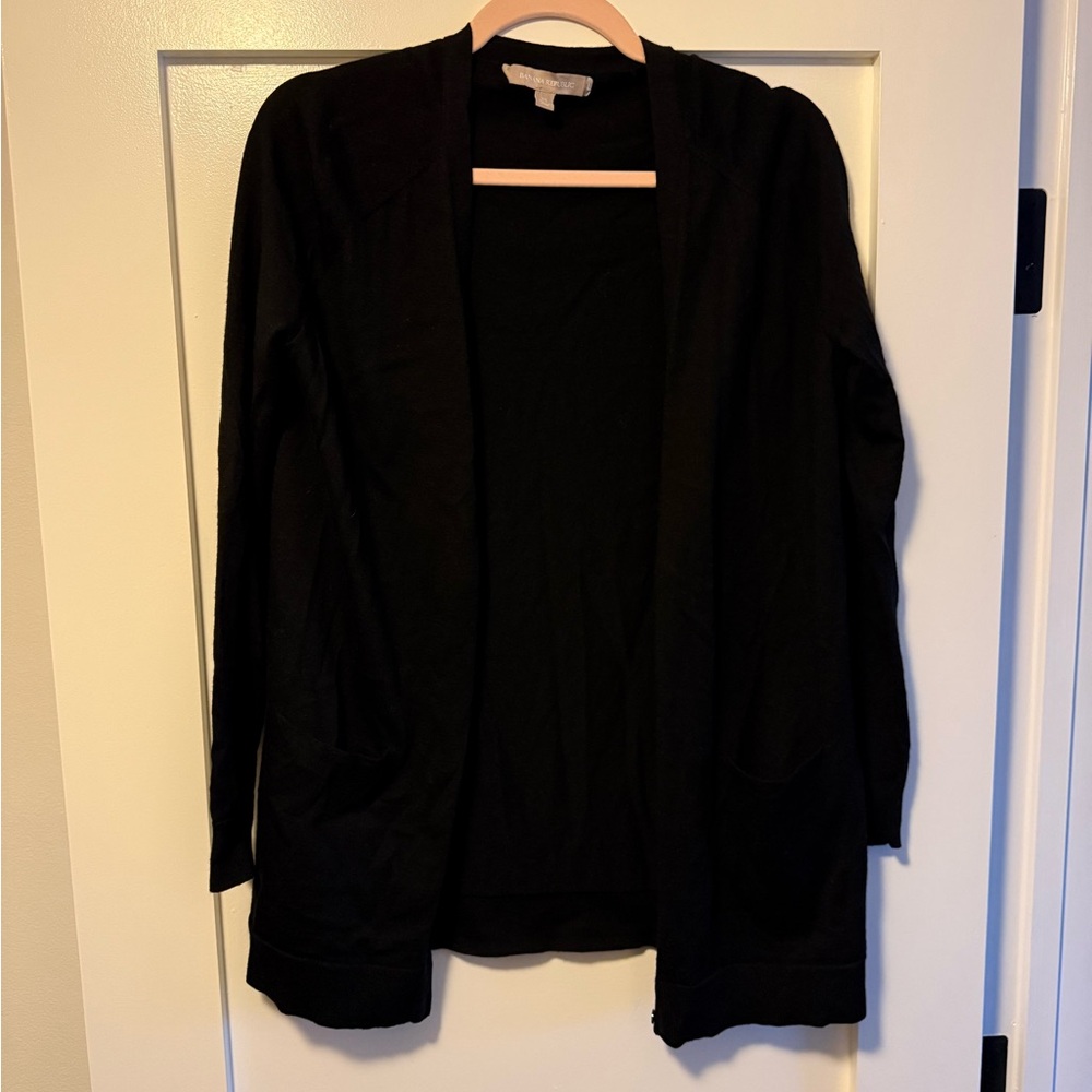 Banana Republic Black Open Cardigan